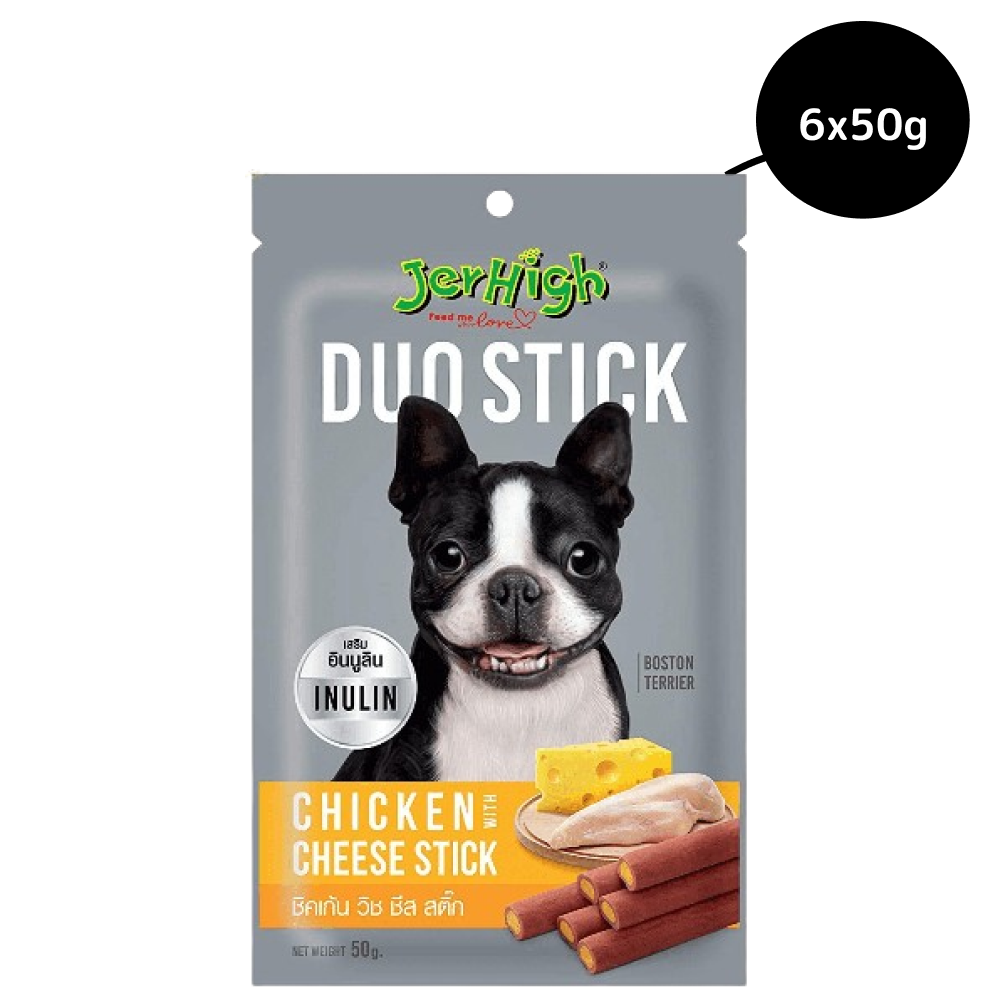 JerHigh Chicken And Cheese Duo Stick Dog Treat image 4