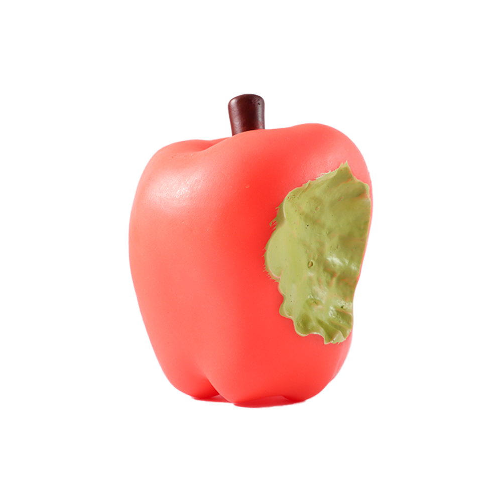 Skatrs Apple Squeaky Toy for Dogs & Cats (Colour May Vary)
