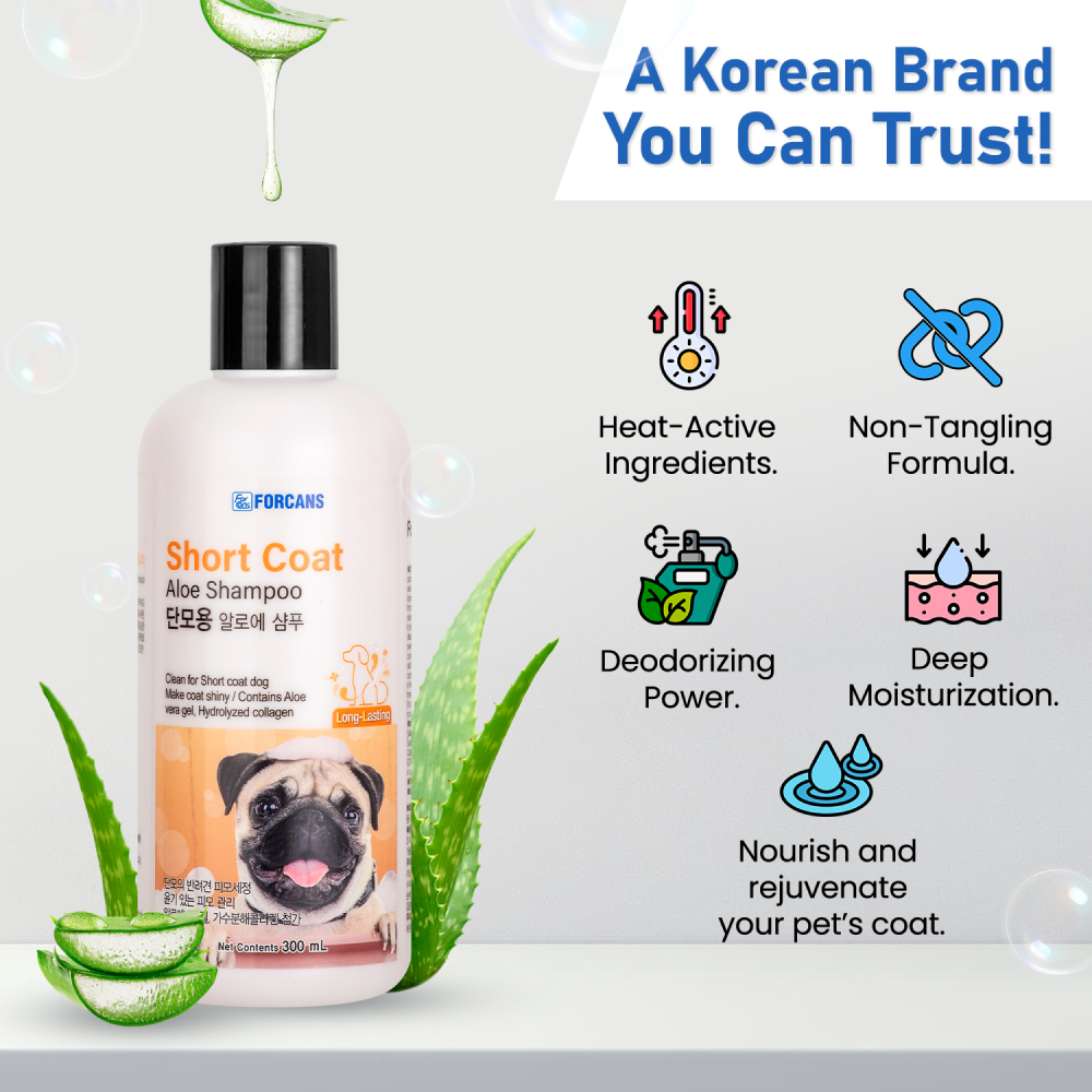 Forcans Aloe Short Coat Shampoo for Dogs image 2