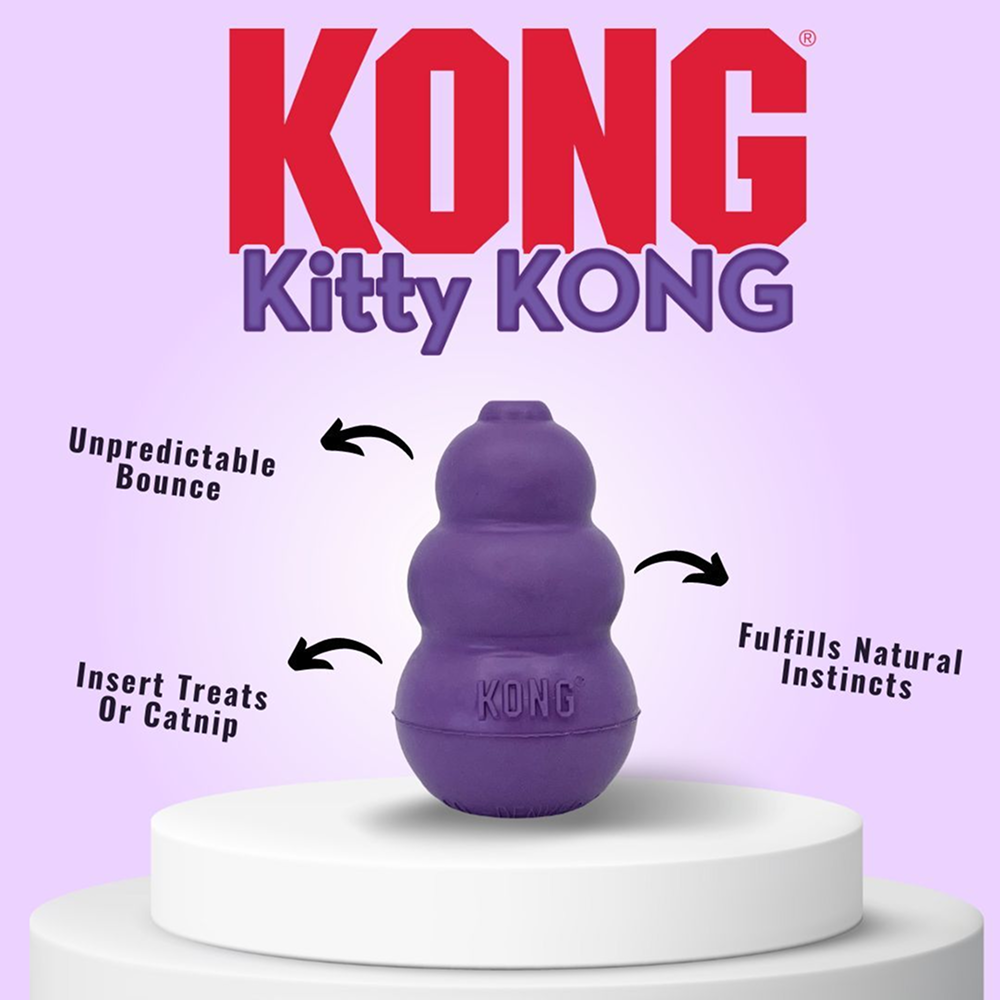 Kong Kitty Kong Toy for Cats (Purple) image 4