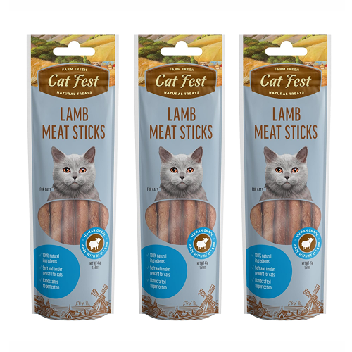 Catfest Lamb Meat Sticks Cat Treats image 9