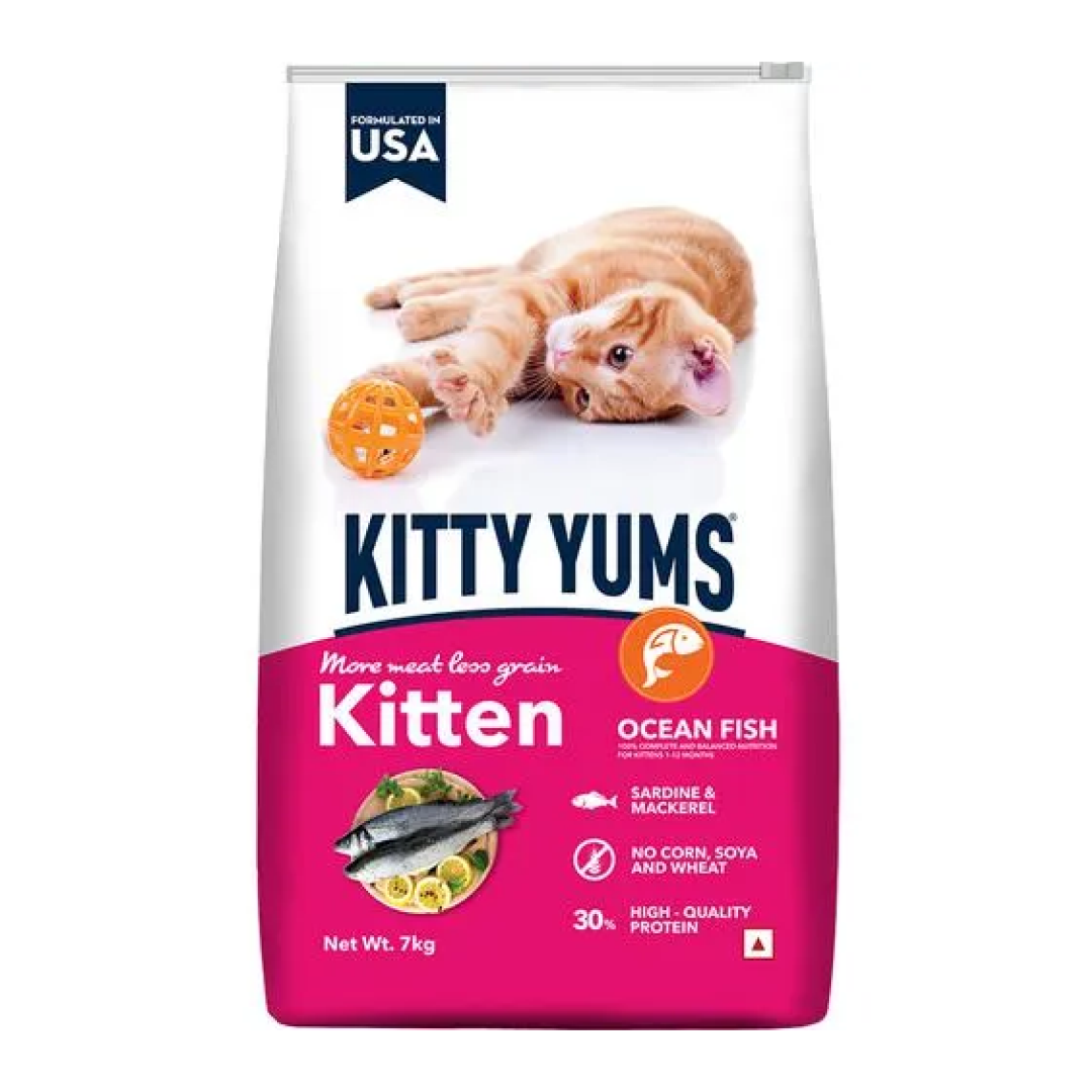 Kitty Yums Ocean Fish Kitten (1 to 12 Months) Cat Dry Food image 2