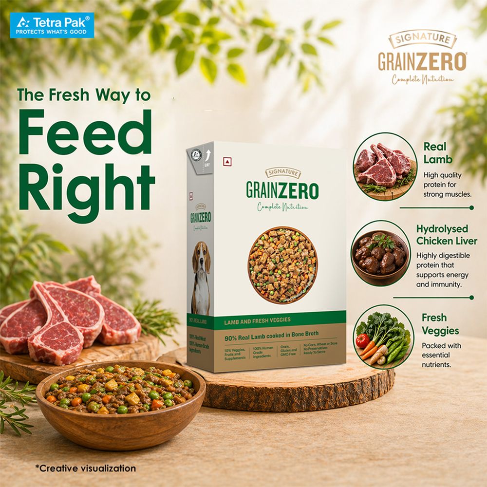 Signature Grain Zero Tetra Pack Real Lamb and Fresh Veggies Dog Fresh Food image 3