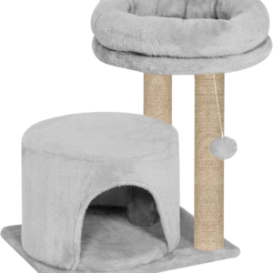 Furrlovers Tree with Condo & Elevated Perch for Cats (Grey)