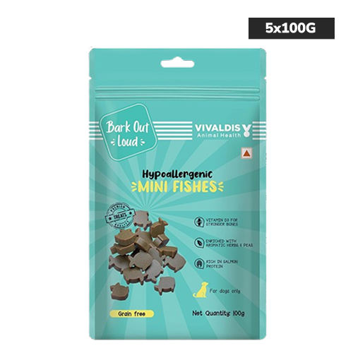 Bark Out Loud by Vivaldis Mini Fishes Grain Free & Hypoallergenic Dog Treats image 9