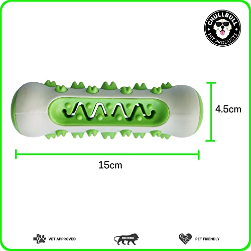 Chullbull Bite Resistance Alpha Toothbrush Toy for Dogs (Yellow) image 2