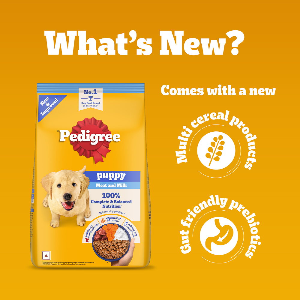 Pedigree Meat & Milk Puppy Dog Dry Food image 5