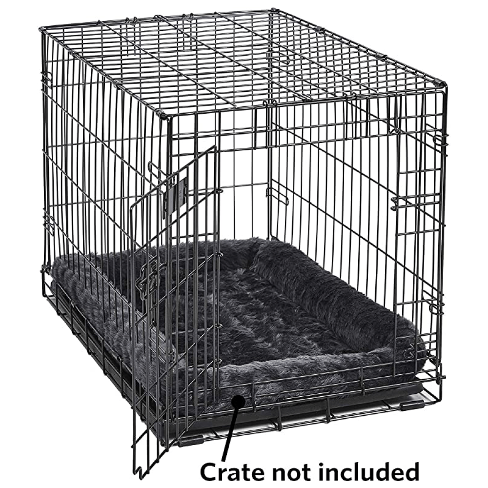 Fluffy's Luxurious Bolster Bed for Dogs and Cats (Black) image 4