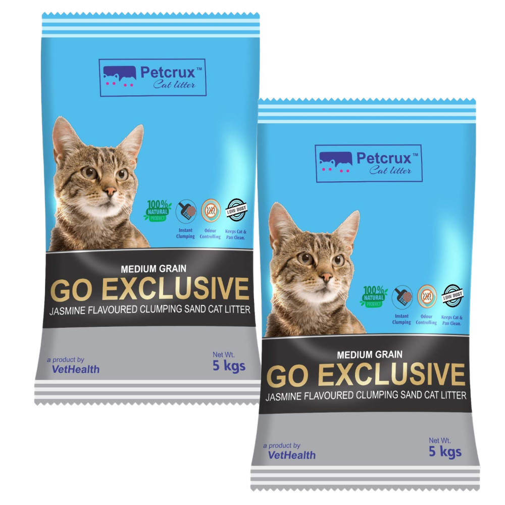 Petcrux Go Exclusive Scoopable Montonite Jasmine Cat Litter in Reusable Jute Bag image 3