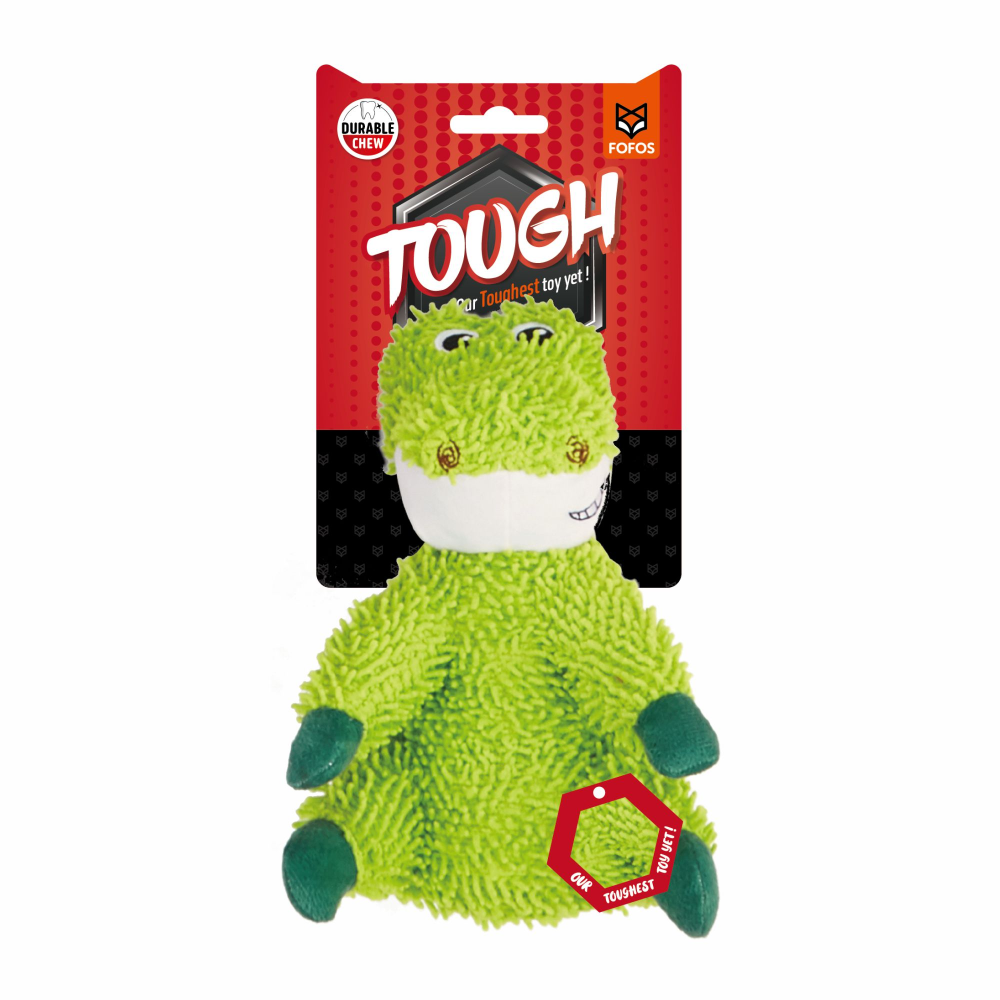 Barkbutler x Fofos Alligator Tough Squeaky Toy for Dogs | For Medium Chewers (Green) image 1