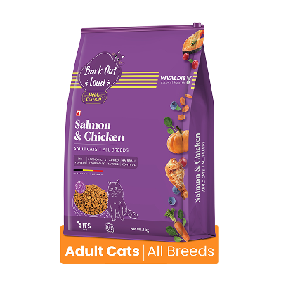 Bark Out Loud Salmon and Chicken Adult Cat Dry Food image 2