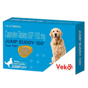Veko Jump Buddy (Carprofen) 100mg Tablet for Dogs (pack of 6 tablets)