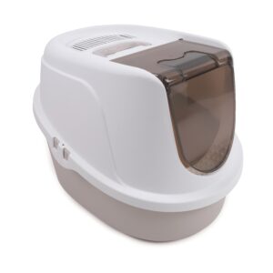 M Pets Eco Tima Desert Sand Box for Cats (Desert Sand & White)