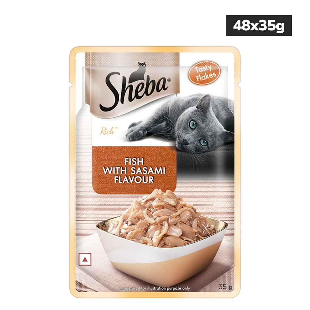 Sheba Fish with Sasami Premium Cat Wet Food image 2