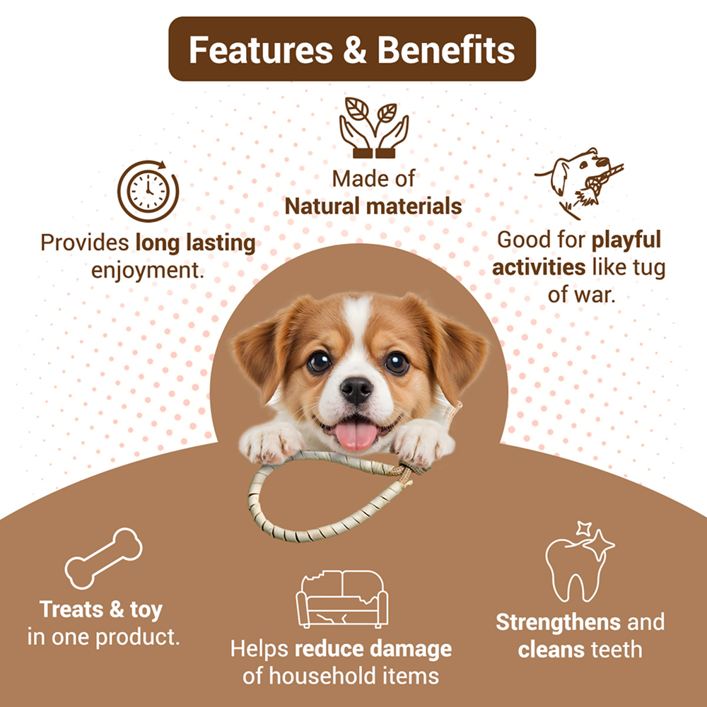 Bowlers Chewrope Bight Functional Dog Treat Toy image 4