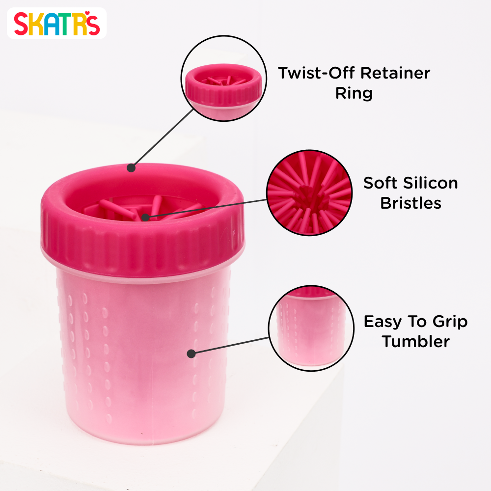 Skatrs Paw Cleaner for Dogs (Pink) image 3