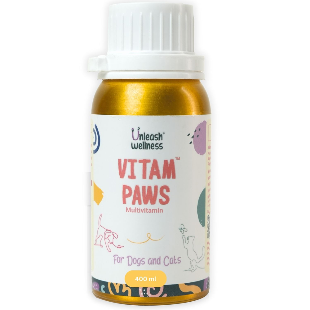 Unleash Wellness Vitam Paws Multivitamin Supplement for Dogs and Cats