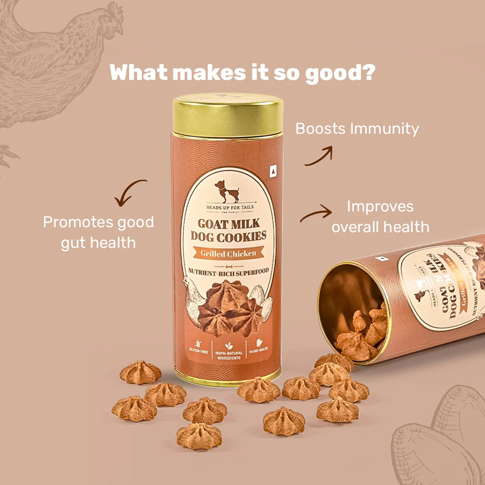 HUFT Gluten Free Goat Milk & Grilled Chicken Cookie Dog Treats image 3