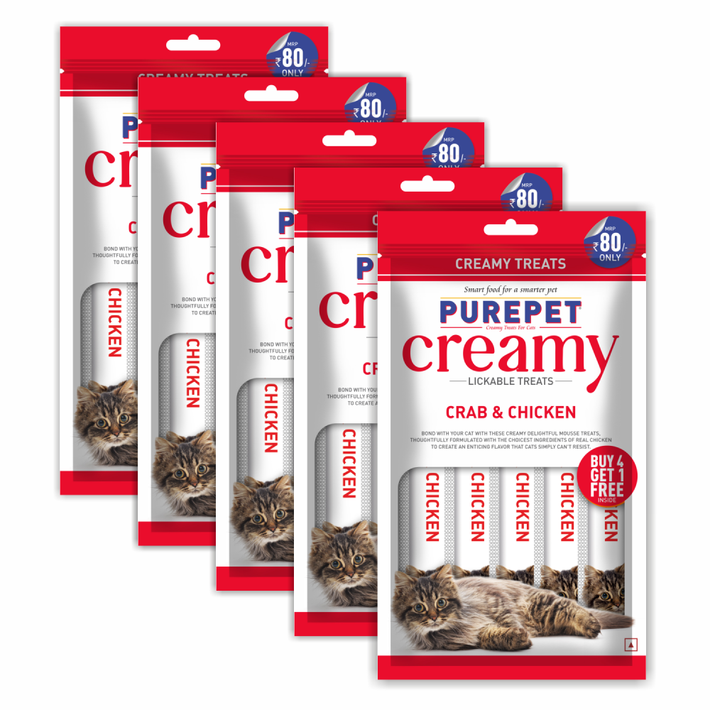 Purepet Crab and Chicken Lickable Creamy Treats for Cats image 9