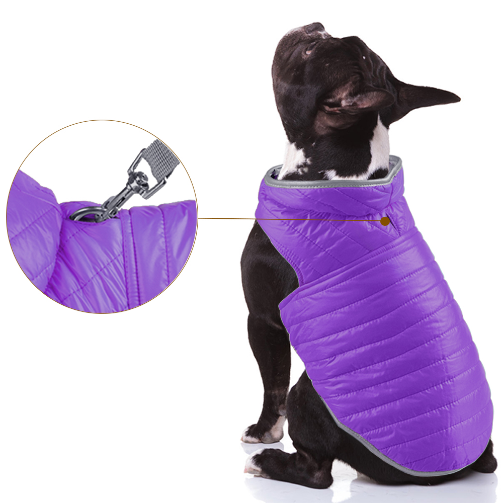 Talking Dog Club Double Trouble Reversible Jackets for Dogs (Purple/Neon Green) image 4