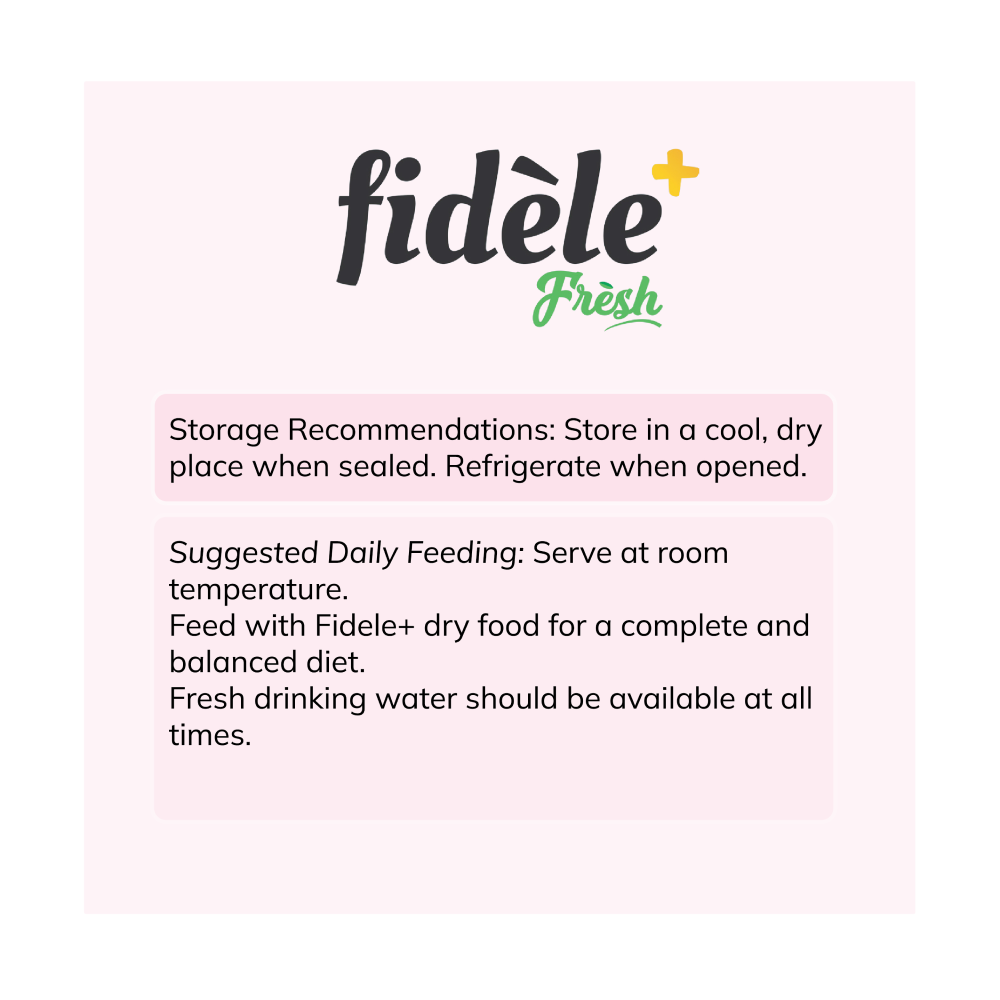 Fidele Plus Fresh Chicken with Vegetables Dog Wet Food image 3