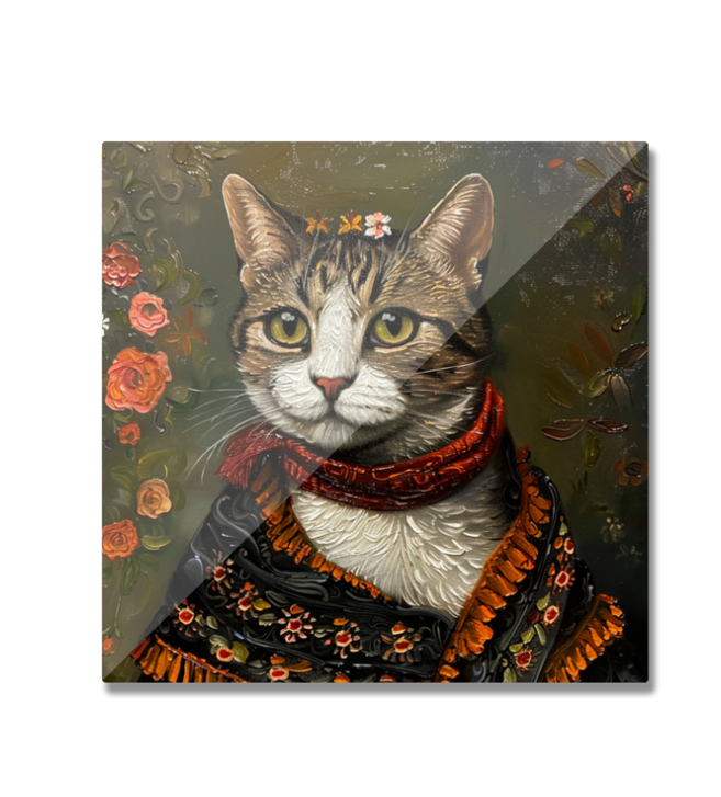 EverythingBoho Cat Queen Fridge Magnet