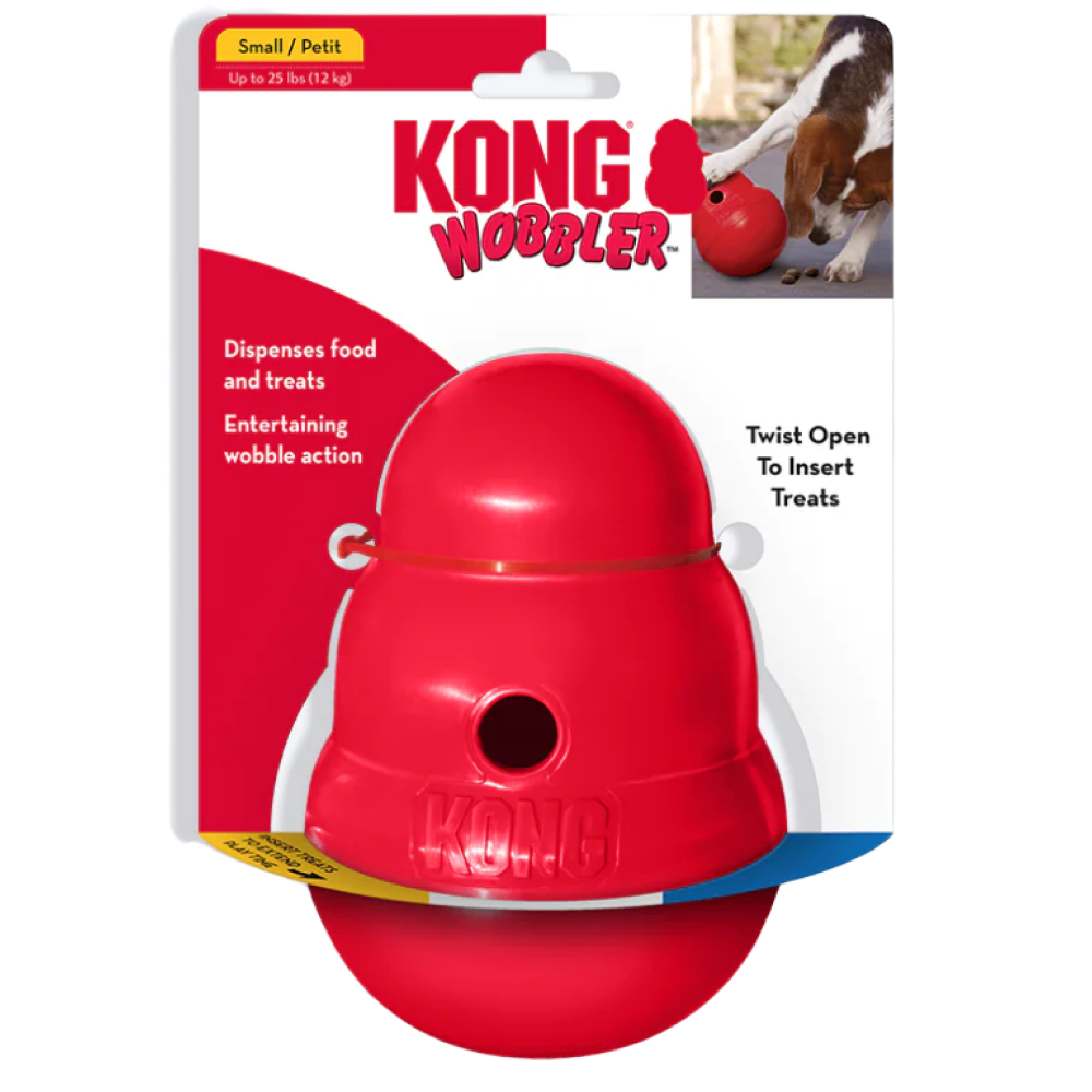 Kong Wobbler Toy for Dogs (Red) | For Aggressive Chewers image 6