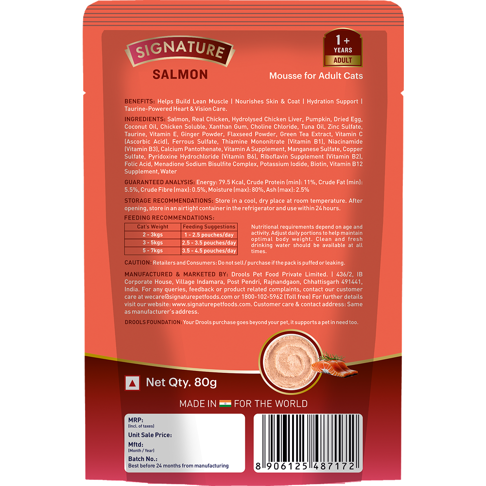 Signature Grain Zero Salmon Mousse Adult Cat Wet Food image 8
