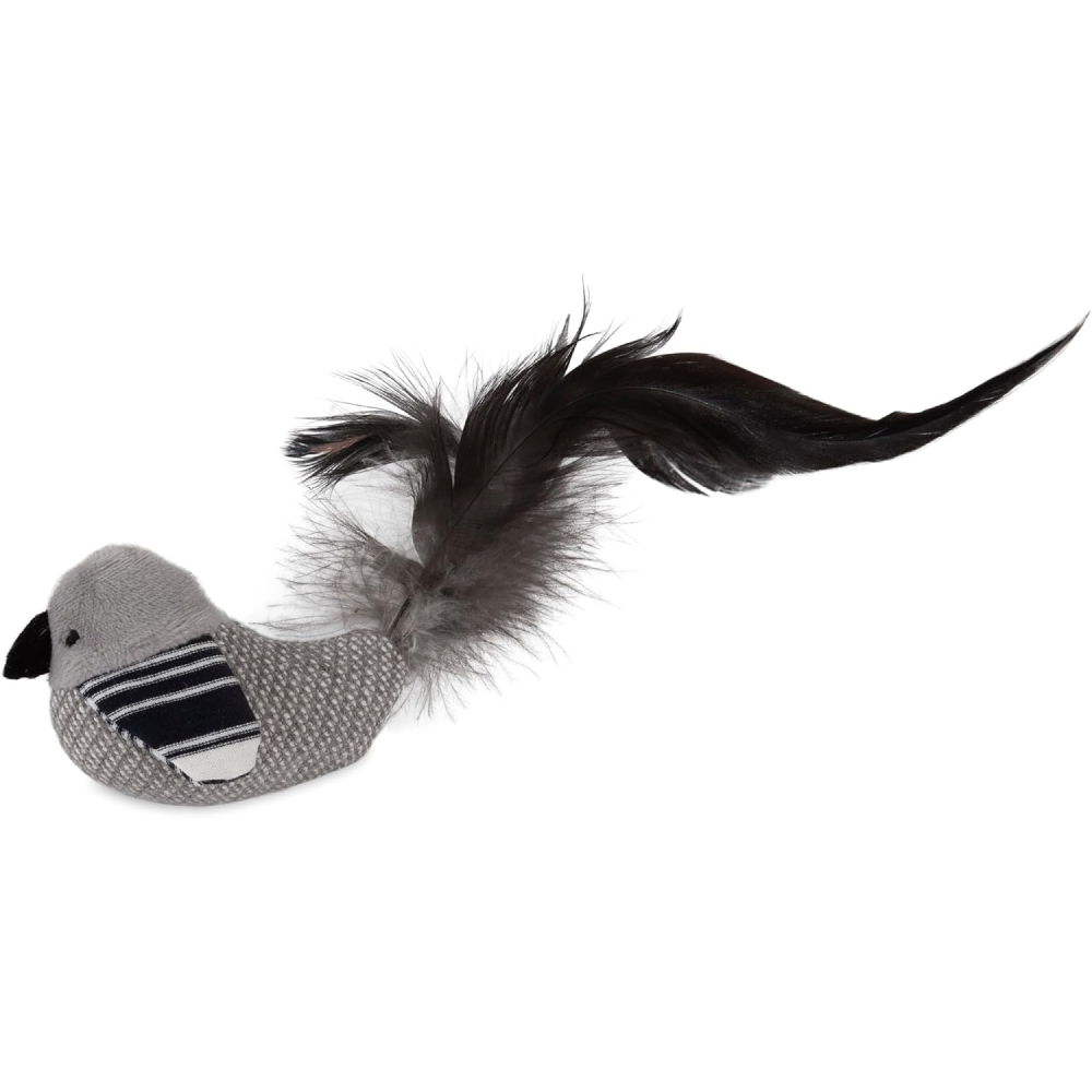 JW Cataction Brid with Catnip Toy for Cats (Black/White) image 3