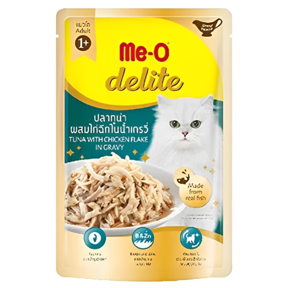 Me O Delite Tuna With Chicken Flake In Gravy Cat Wet Food