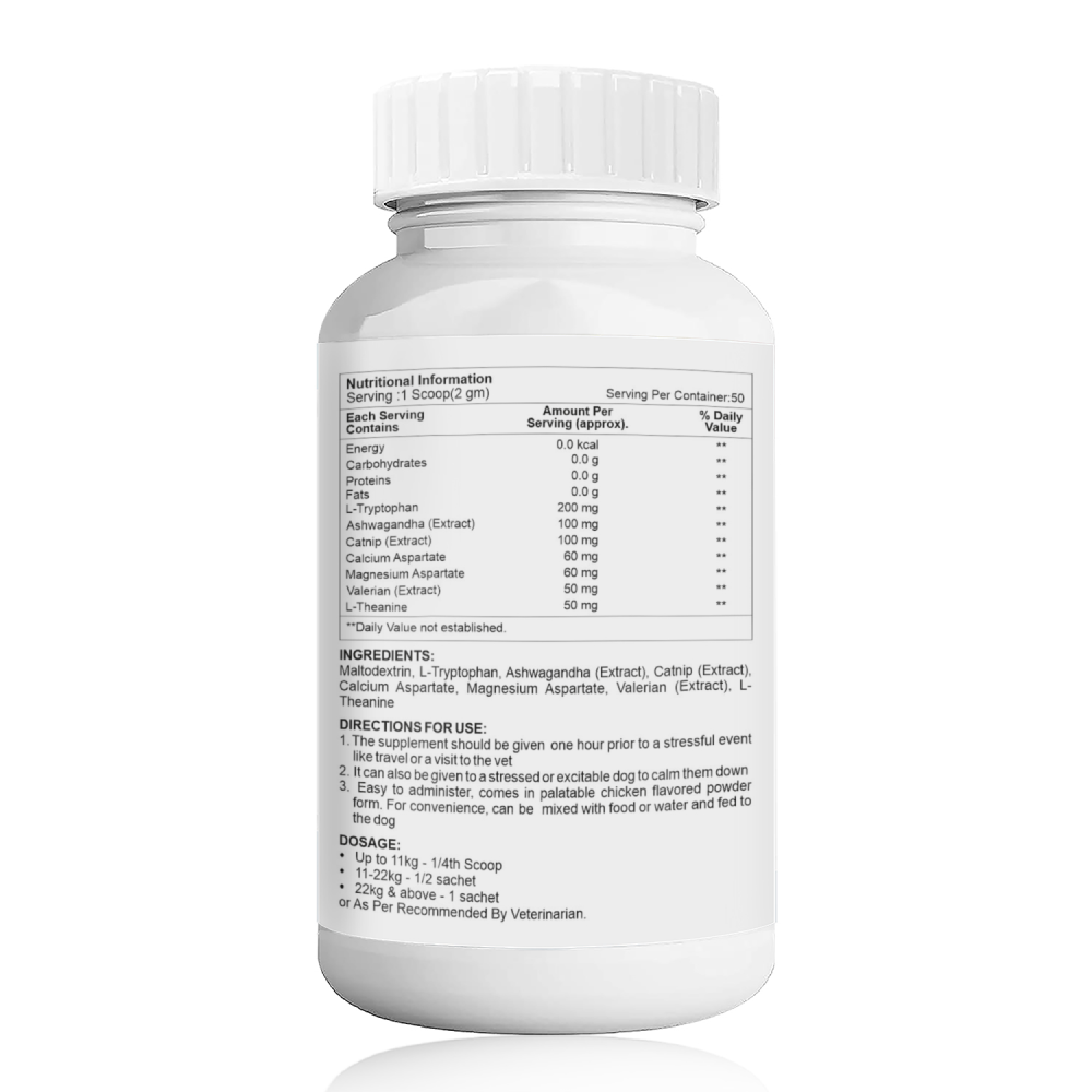 Petvit Calming & Anxiety Powder to Reduce Stress, Aggression & Anxiety for Dogs and Cats image 3
