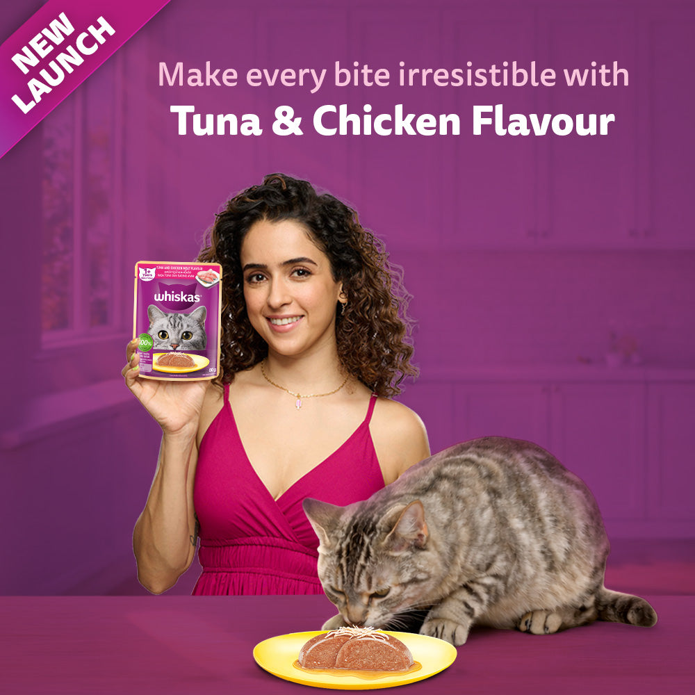 Whiskas Tuna and Chicken Meat in Jelly Flavour Adult (1+ years) Cat Wet Food image 3