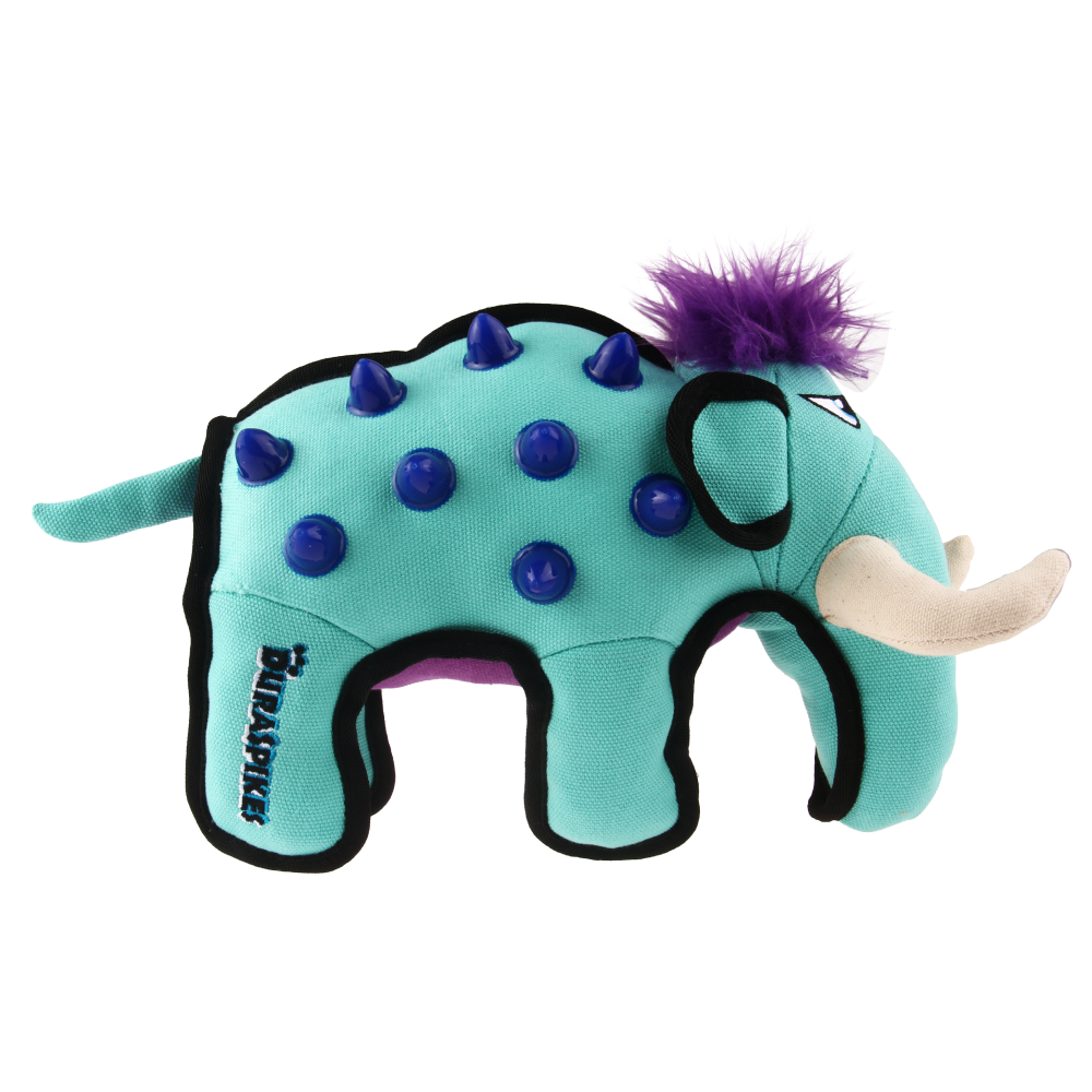 GiGwi Duraspikes Extra Durable Elephant Toy for Dogs (Light Blue) | For Medium Chewers image 8