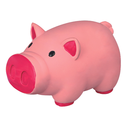 Trixie Pig Latex Toy for Dogs (Pink)