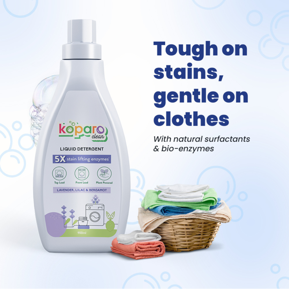Koparo Natural Lavender Non Toxic Laundry Liquid Detergent (Pet Safe) image 5