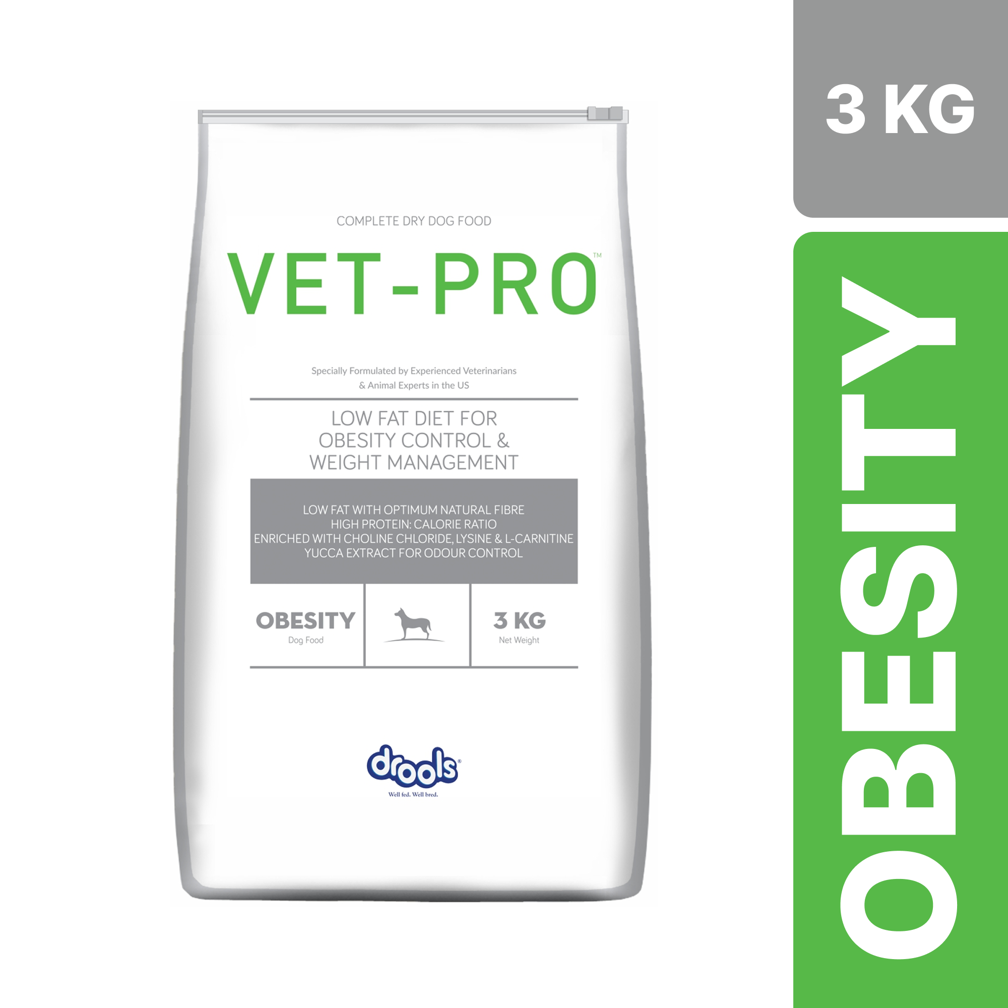 Drools VET PRO Obesity Adult Dog Dry Food