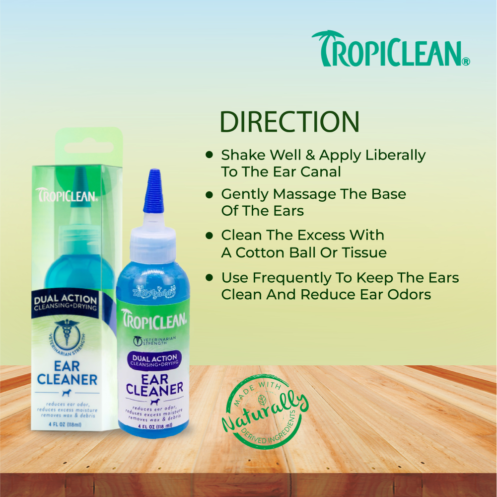 Tropiclean Dual Action Ear Cleaner for Dogs and Cats image 6