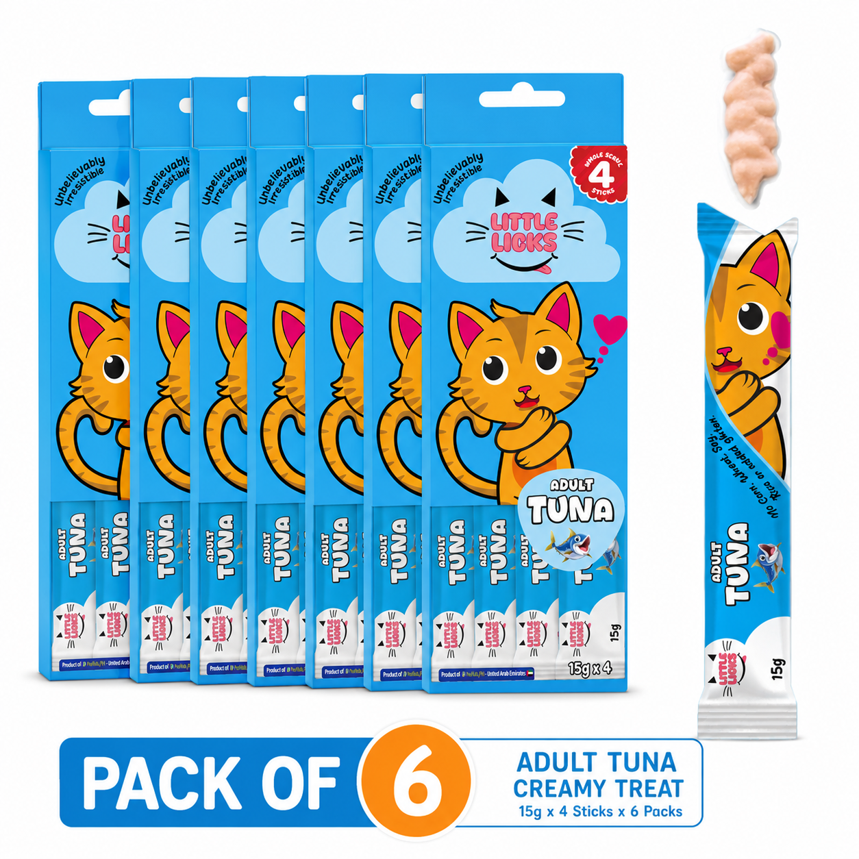 Smudges Little Licks Tuna Creamy Bisque Adult Cat Treats image 7