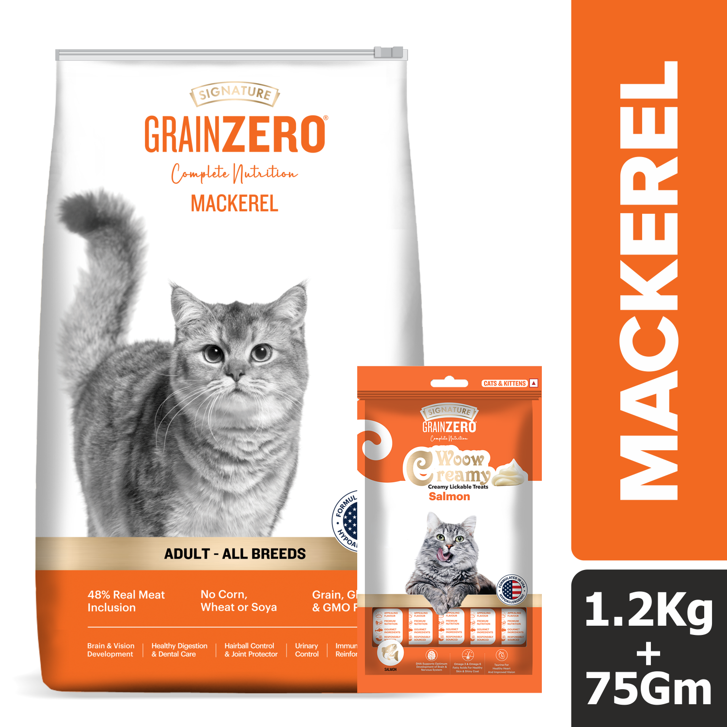Signature Salmon, Tuna, Mackerel Combo Dry Food Cat image 4