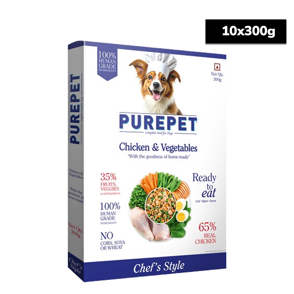 Purepet Chicken and Vegetable Biryani Fresh Food For Dogs