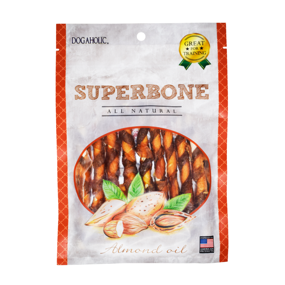 Dogaholic Superbone Chicken Stick with Almond Oil Dog Treats image 1
