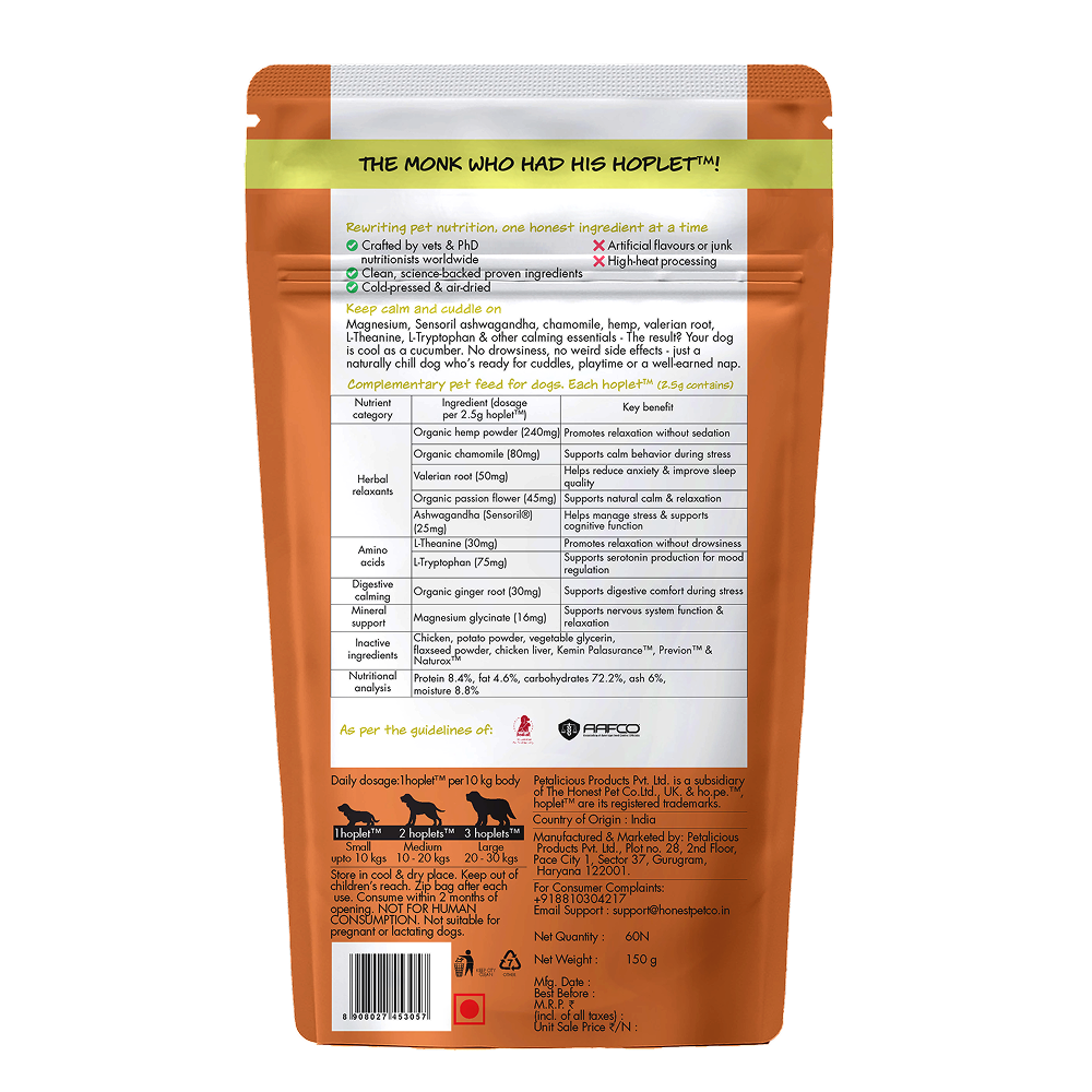 Hope Chicken Flavoured Calming Supplement for Dogs image 8
