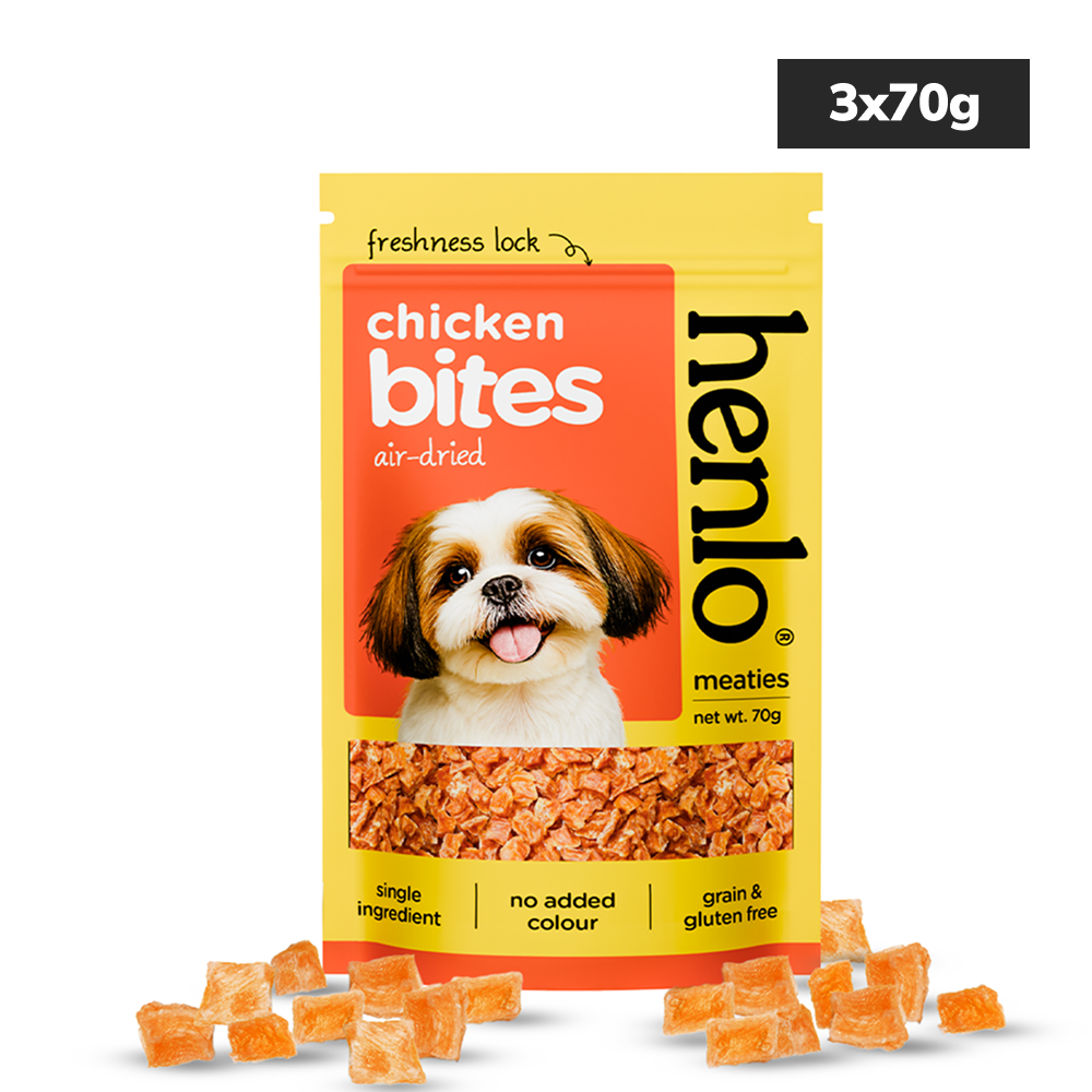 Henlo High Protein Air Dried Chicken Bites Dog Treats image 6