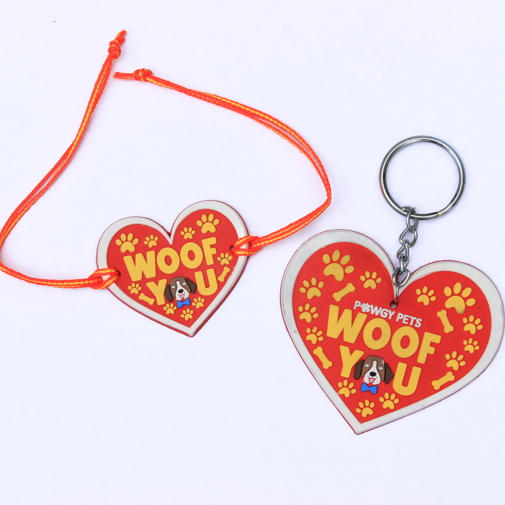 Raksha Bandhan Rakhi & Keychain Combo for Dogs & Cats by Pawgypets