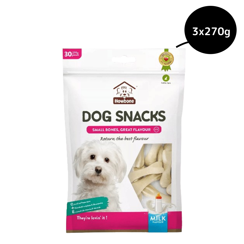 Gnawlers Howbone Calcium Milk Bone Dog Treats image 2