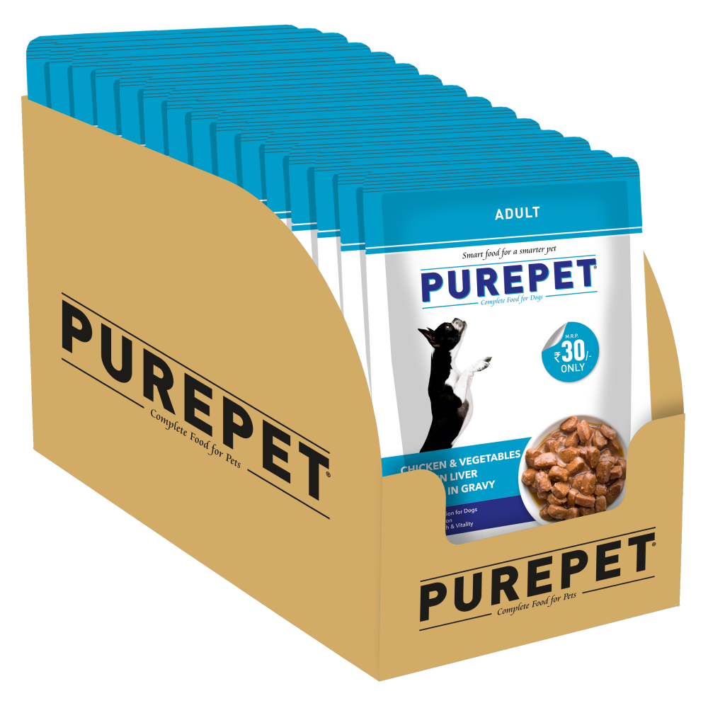Purepet Chicken & Vegetable Adult Dog Dry and Wet Food Combo image 8