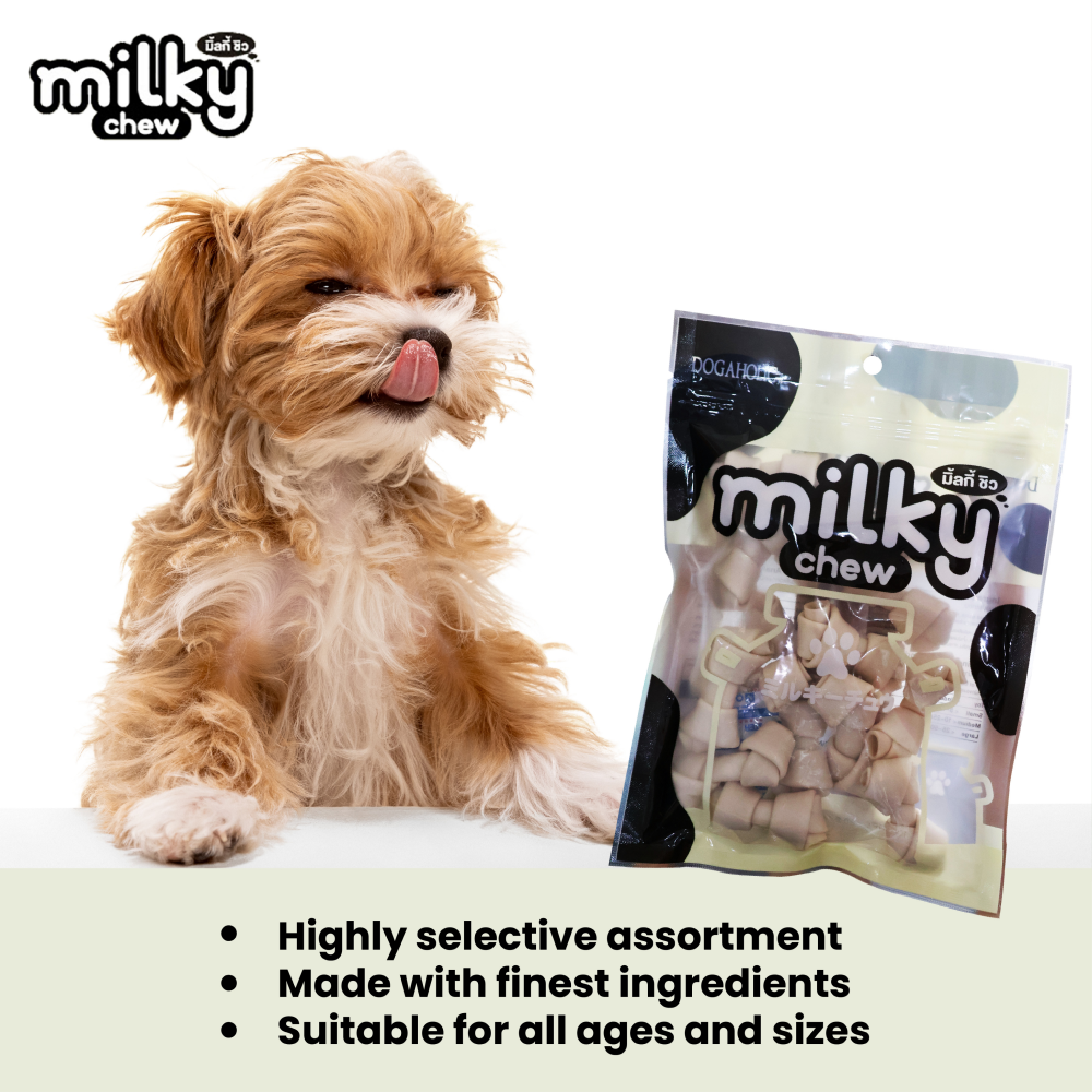 Dogaholic Milky Chew Bone Style Dog Treats image 3