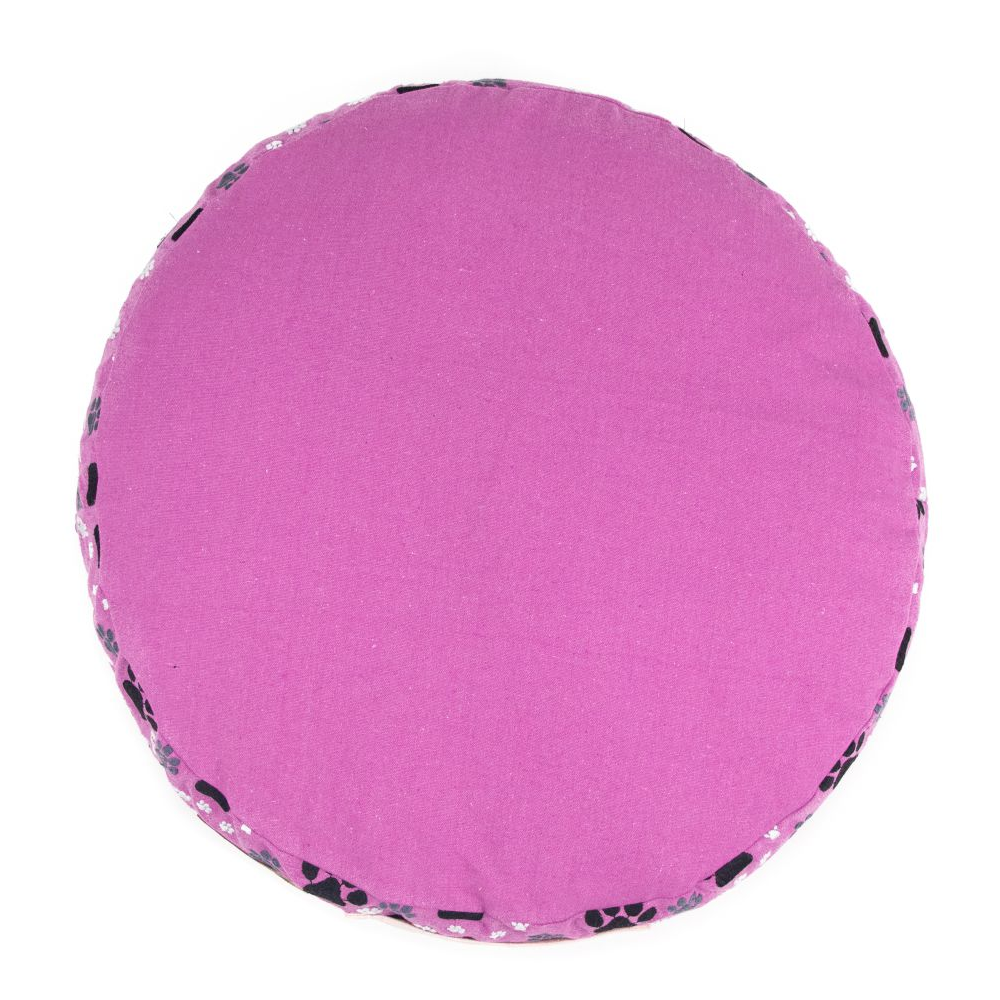 Petter World Indoor Artisanal Round Cushioned Bed with Washable Cover for Dogs and Cats (Crocus) image 3