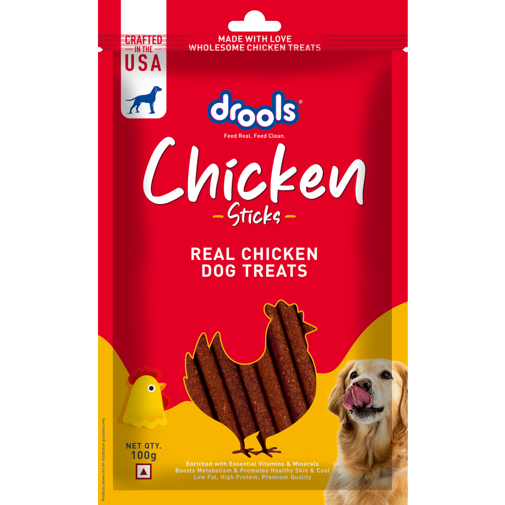 Drools Real Chicken Flavour Sticks Treat for Dogs image 1