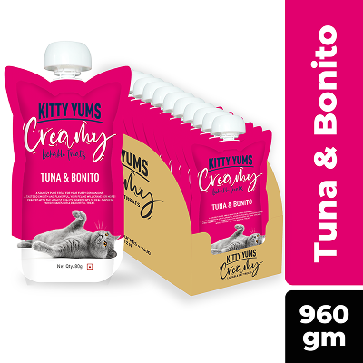 Kitty Yums Lickable Tuna & Bonito Creamy Cat Treat image 1